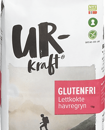 Produktbilde av glutenfrie lettkokte havregryn fra Urkraft